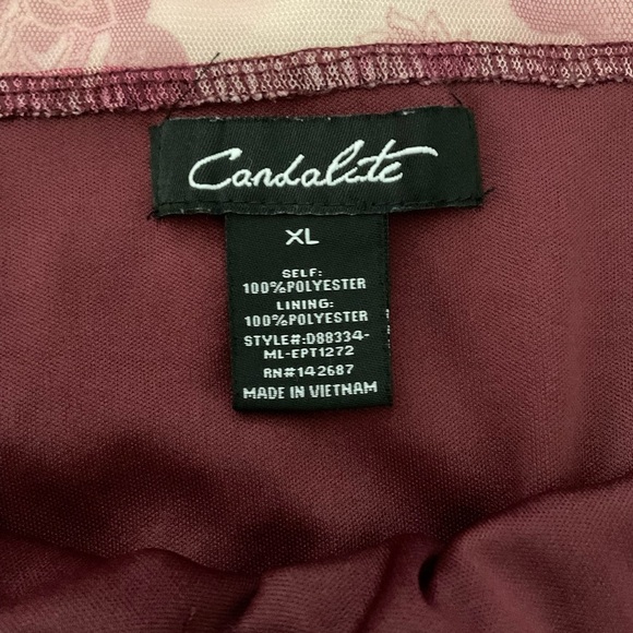 Candolite.  Elegant Long Sleeve Purple Dress - Picture 8 of 9